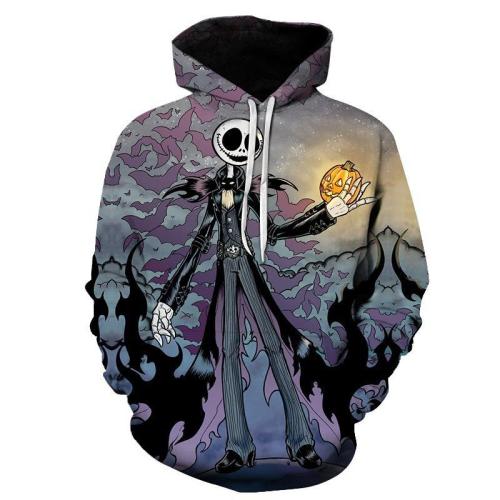 The Nightmare Before Christmas Anime Jack 7 Unisex 3D Printed Hoodie Pullover Sweatshirt