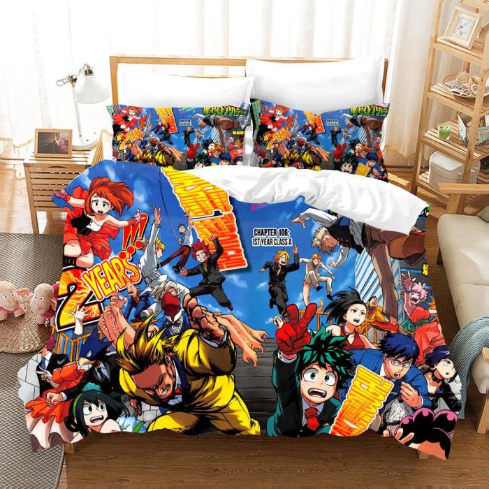 My Hero Academia Cosplay Bedding Set Duvet Covers Comforter Bed Sheets