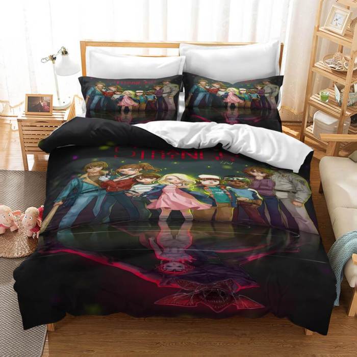 Stranger Things Bedding Sets 3 Piece Duvet Covers Comforter Bed Sheets
