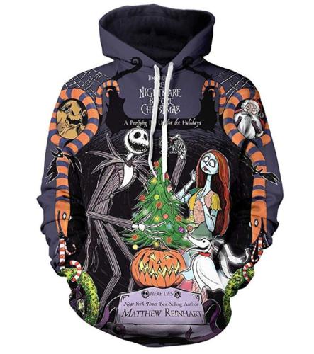 The Nightmare Before Christmas Anime Jack Sally 9 Unisex 3D Printed Hoodie Pullover Sweatshirt