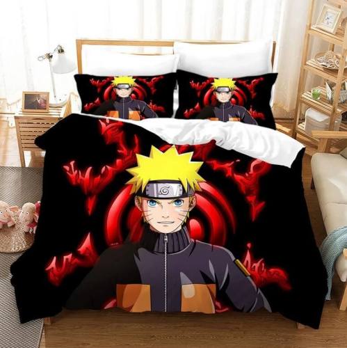 Naruto Ninja 4 Cosplay Bedding Set Duvet Covers Comforter Bed Sheets