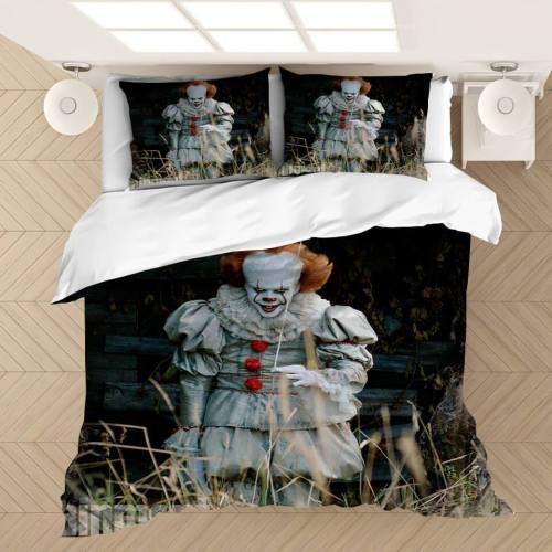 It 2 Pennywise Cosplay Bedding Set Duvet Covers Comforter Bed Sheets