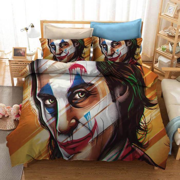 It 2 Pennywise Cosplay Bedding Set Duvet Covers Comforter Bed Sheets