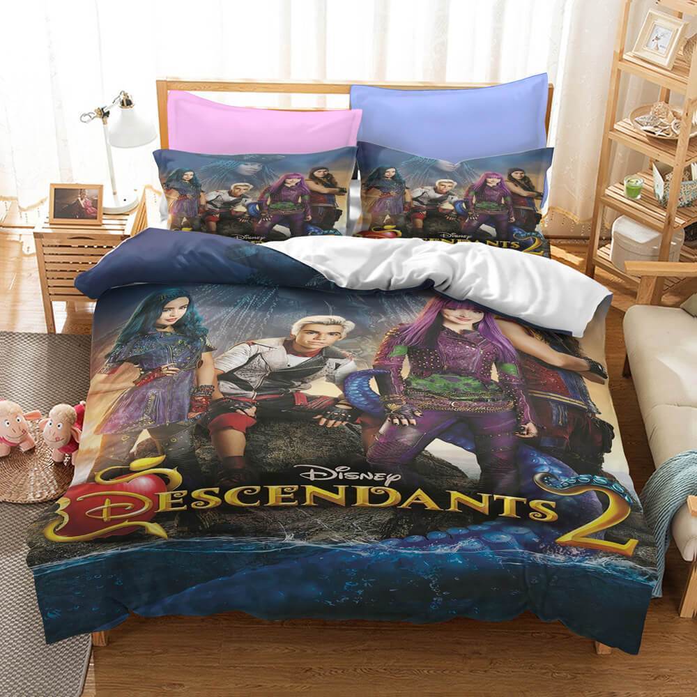 US 44.88 Descendants Cosplay Bedding Sets Duvet Covers Comforter Bed