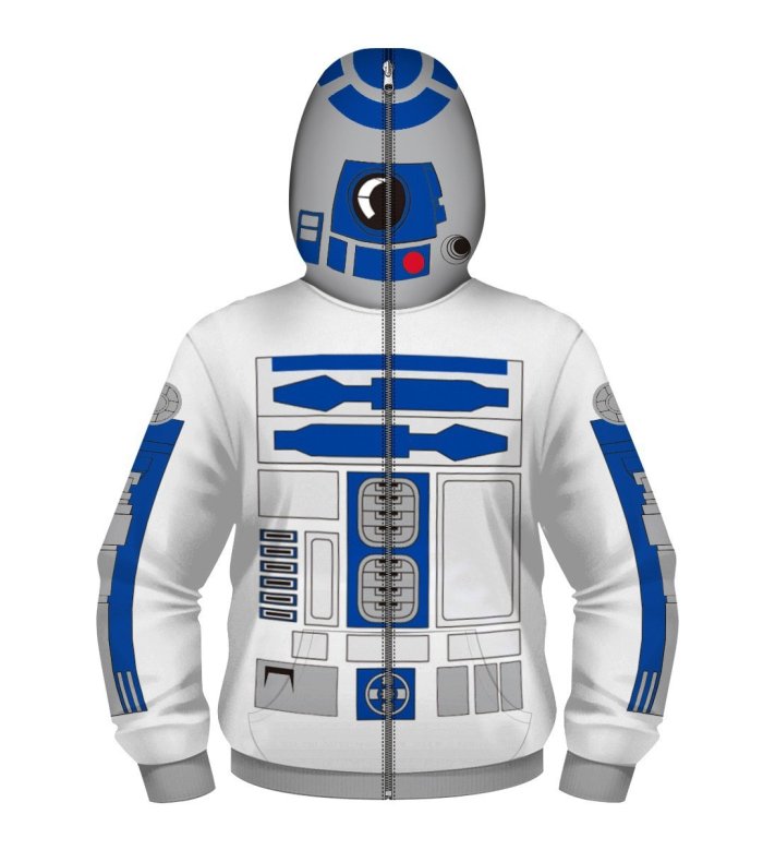 Black Star Wars Movie Boys Face Covered Cosplay Kids Sweatshirts Jacket Hoodies With Zipper For Children