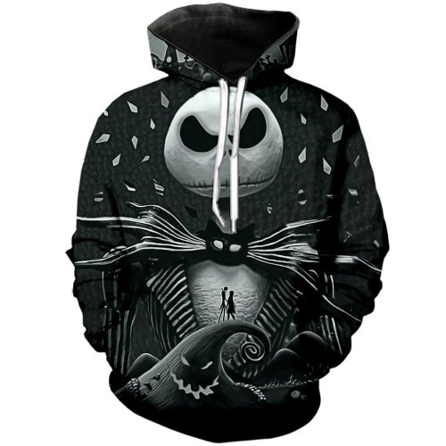 The Nightmare Before Christmas Anime Jack Sally 31 Unisex 3D Printed Hoodie Pullover Sweatshirt