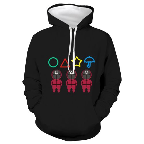 Squid Game Tv Round Six 5 Unisex 3D Printed Hoodie Pullover Sweatshirt