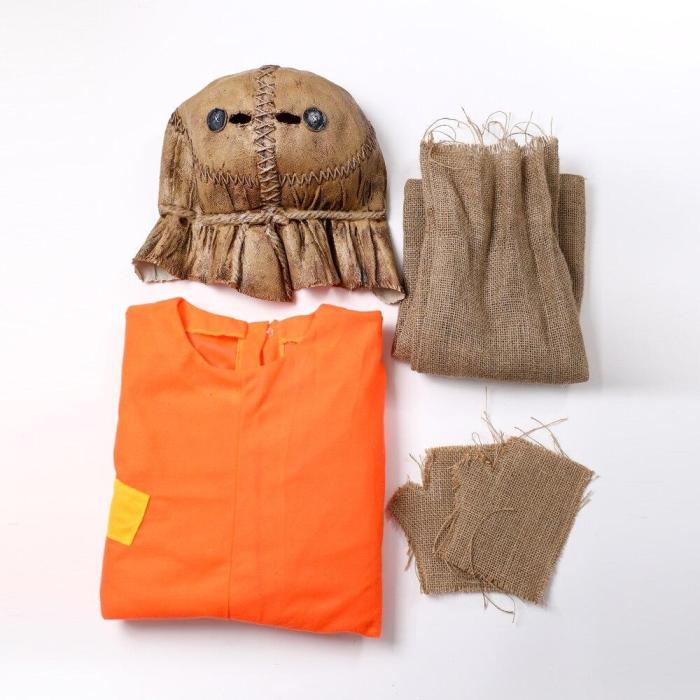 Horror Trick 'R Treat 2 Sam Cosplay Costume Mask Scary Ghost Kids Child Men Women Jumpsuit Halloween Party Costumes Props