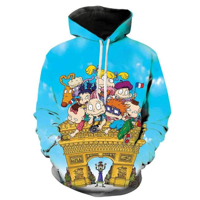 Rugrats In Paris Cartoon Anime Style 1 Cosplay Unisex 3D Printed Hoodie Sweatshirt Pullover