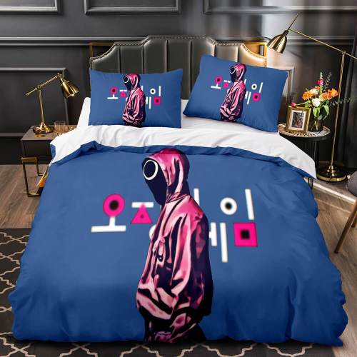Squid Game Cosplay Bedding Sets Duvet Covers Comforter Bed Sheets