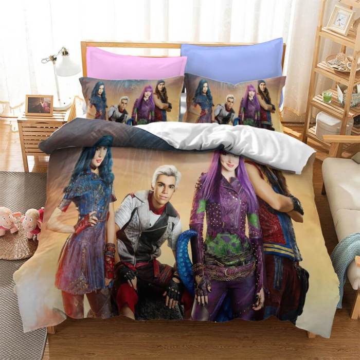 Descendants Cosplay Bedding Sets Duvet Covers Comforter Bed Sheets