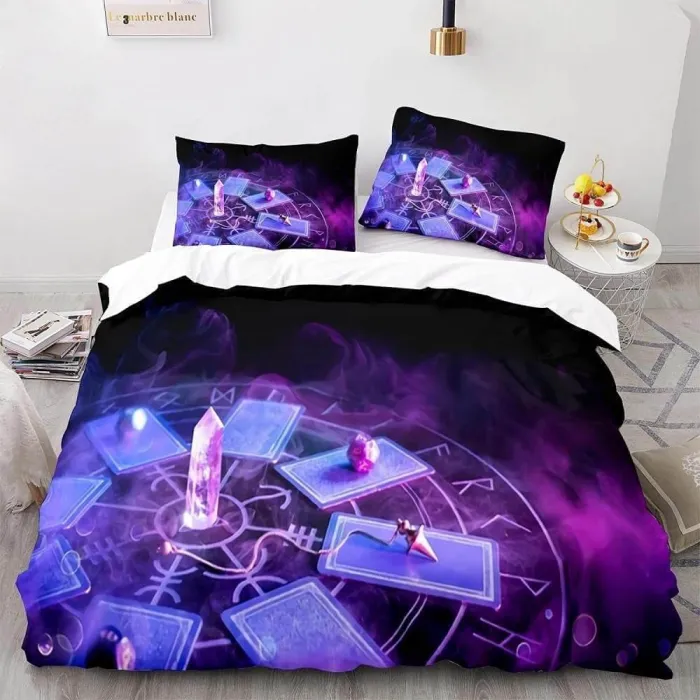 Tarot Divination Constellation Bedding Set Duvet Covers Bed Sheets