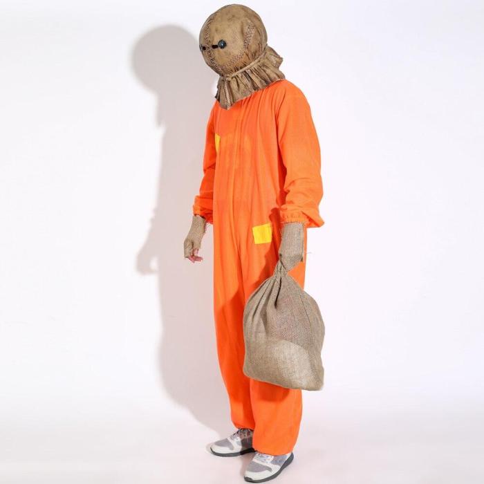 Horror Trick 'R Treat 2 Sam Cosplay Costume Mask Scary Ghost Kids Child Men Women Jumpsuit Halloween Party Costumes Props