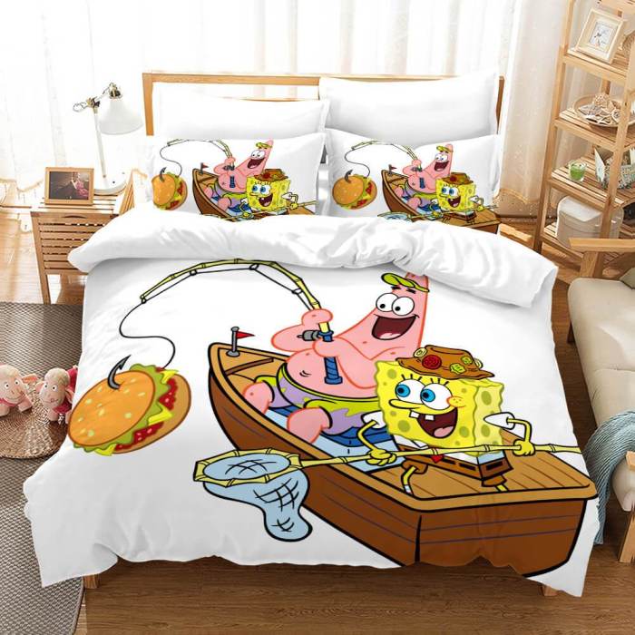Cartoons Spongebob Squarepants Bedding Sets Duvet Covers Bed Sheets