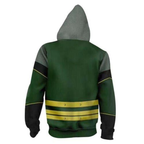 Loki Laufeyson Odinson God Of Evil Lies Movie Green Cosplay Unisex 3D Printed Hoodie Sweatshirt Jacket With Zipper