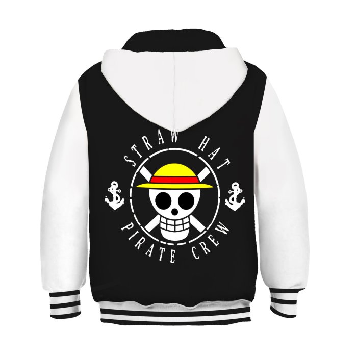 One Piece Anime  Style 5 Cosplay Kids 3D Print Sweatshirts Jacket Hoodies For Children