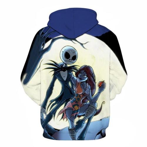 The Nightmare Before Christmas Anime Jack Sally 1 Unisex 3D Printed Hoodie Pullover Sweatshirt