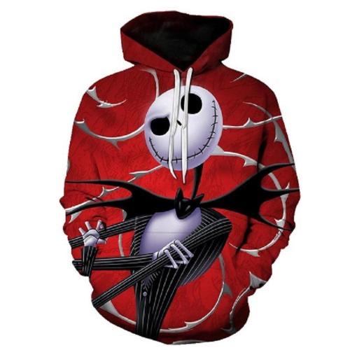 The Nightmare Before Christmas Anime Jack Sally 28 Unisex 3D Printed Hoodie Pullover Sweatshirt