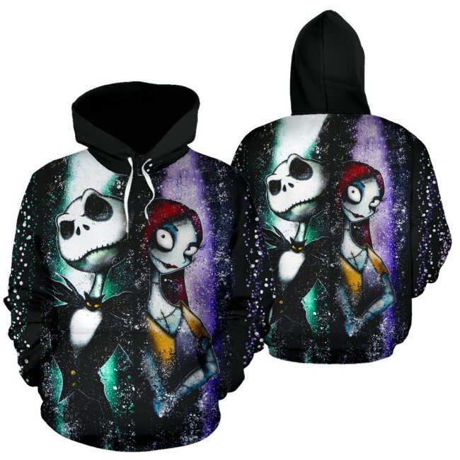 The Nightmare Before Christmas Anime Jack Sally 18 Unisex 3D Printed Hoodie Pullover Sweatshirt