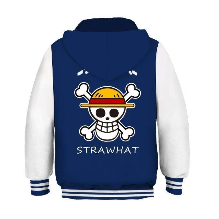 One Piece Anime  Style 12 Cosplay Kids 3D Print Sweatshirts Jacket Hoodies For Children