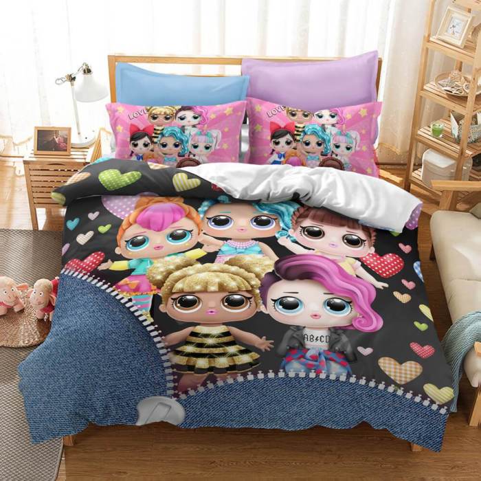 Lol Surprise Cosplay Bedding Set Duvet Covers Comforter Bed Sheets
