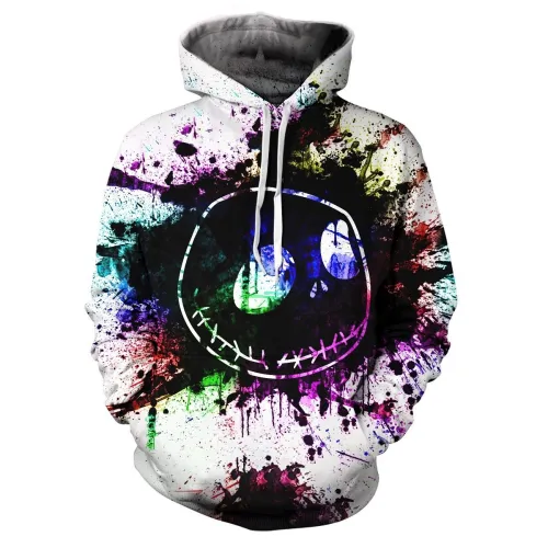 The Nightmare Before Christmas Anime Jack Sally 15 Unisex 3D Printed Hoodie Pullover Sweatshirt