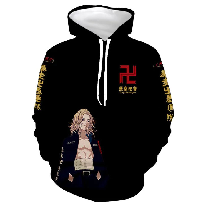 Arrival Tokyo Revengers Anime Mikey Manjiro Sano Cosplay Unisex 3D Printed Hoodie Sweatshirt Pullover