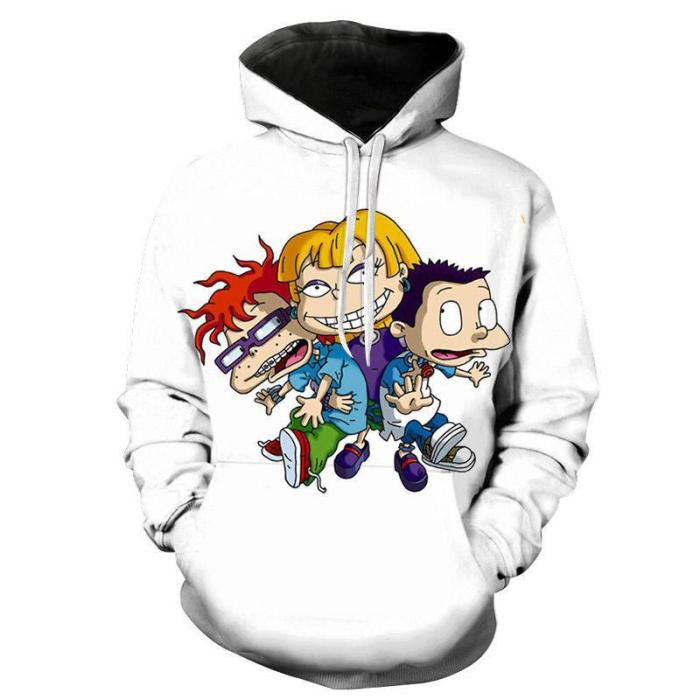 Rugrats In Paris Cartoon Anime Style 2 Cosplay Unisex 3D Printed Hoodie Sweatshirt Pullover