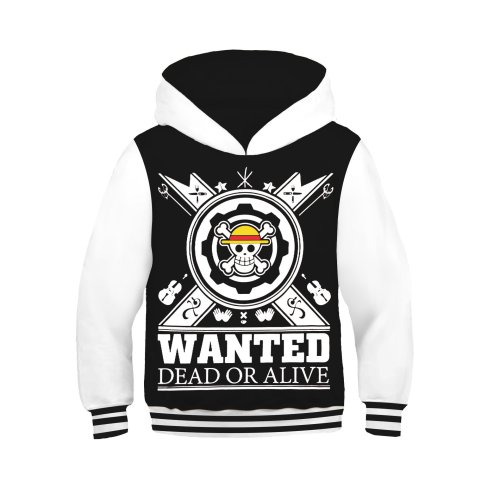 One Piece Anime  Style 5 Cosplay Kids 3D Print Sweatshirts Jacket Hoodies For Children