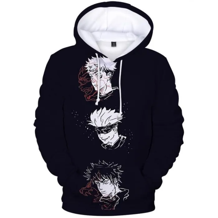 Jujutsu Kaisen Anime 3D Print Sweatshirt Hoodie Pullover Coat For Adult