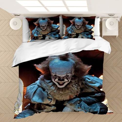 It 2 Pennywise Cosplay Bedding Set Duvet Covers Comforter Bed Sheets