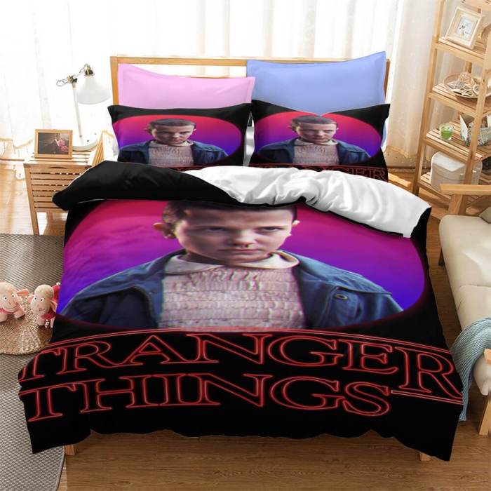 Stranger Things 2 Cosplay Bedding Set Duvet Cover Comforter Bed Sheets