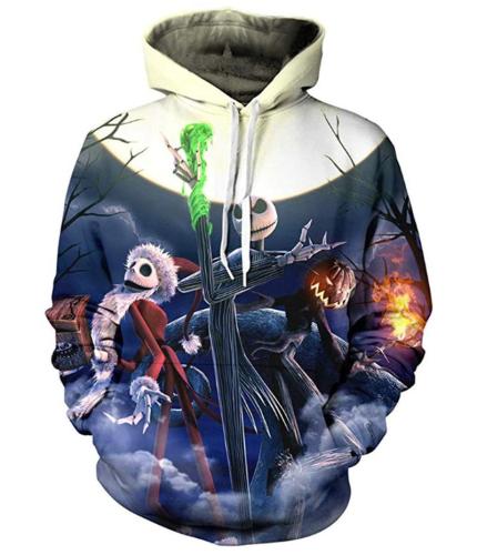 The Nightmare Before Christmas Anime Jack 8 Unisex 3D Printed Hoodie Pullover Sweatshirt