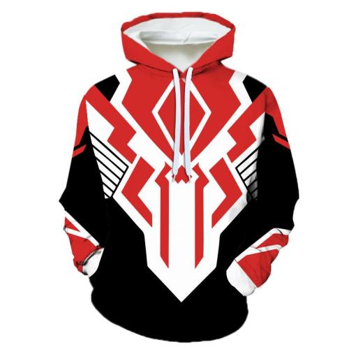Power Rangers Game Anime Black Red Cosplay Unisex 3D Printed Hoodie Sweatshirt Pullover