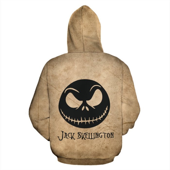 The Nightmare Before Christmas Anime Jack Sally 23 Unisex 3D Printed Hoodie Pullover Sweatshirt