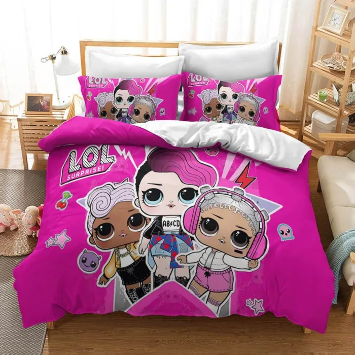 Lol Surprise Cosplay Bedding Set Duvet Covers Comforter Bed Sheets