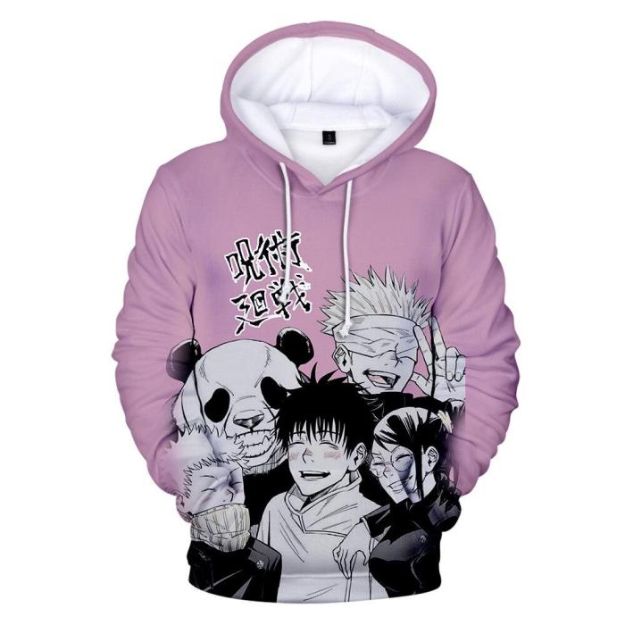 Jujutsu Kaisen Anime 3D Print Sweatshirt Hoodie Pullover Coat For Adult