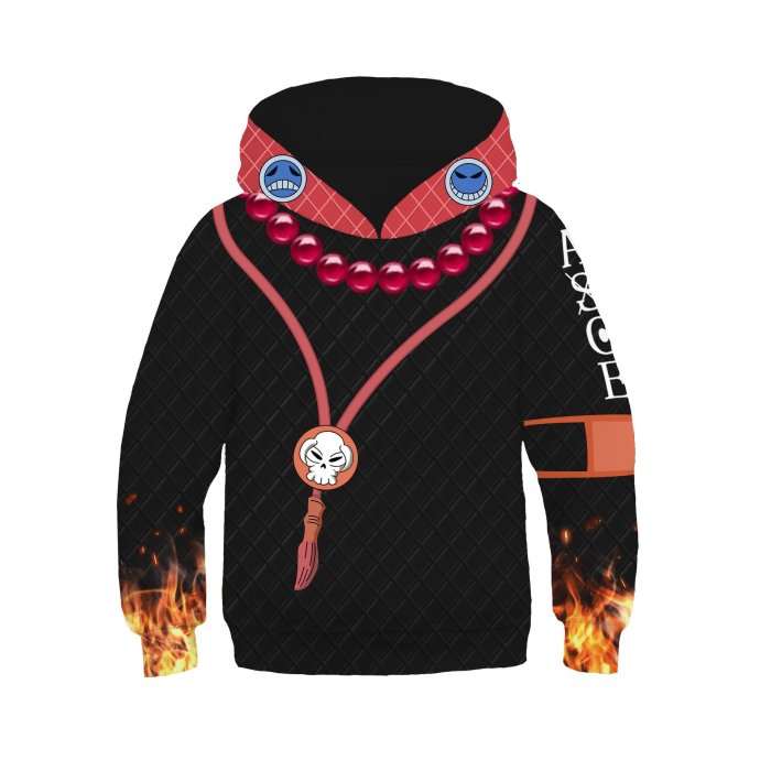 One Piece Anime  Style 2 Cosplay Kids 3D Print Sweatshirts Jacket Hoodies For Children