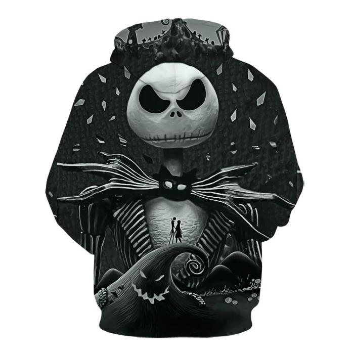 The Nightmare Before Christmas Anime Jack Sally 31 Unisex 3D Printed Hoodie Pullover Sweatshirt
