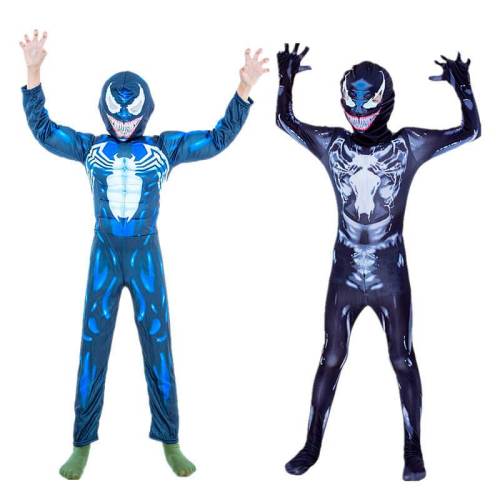 Boys Venom 2 Let There Be Carnage Jumpsuit Halloween Cosplay Costume