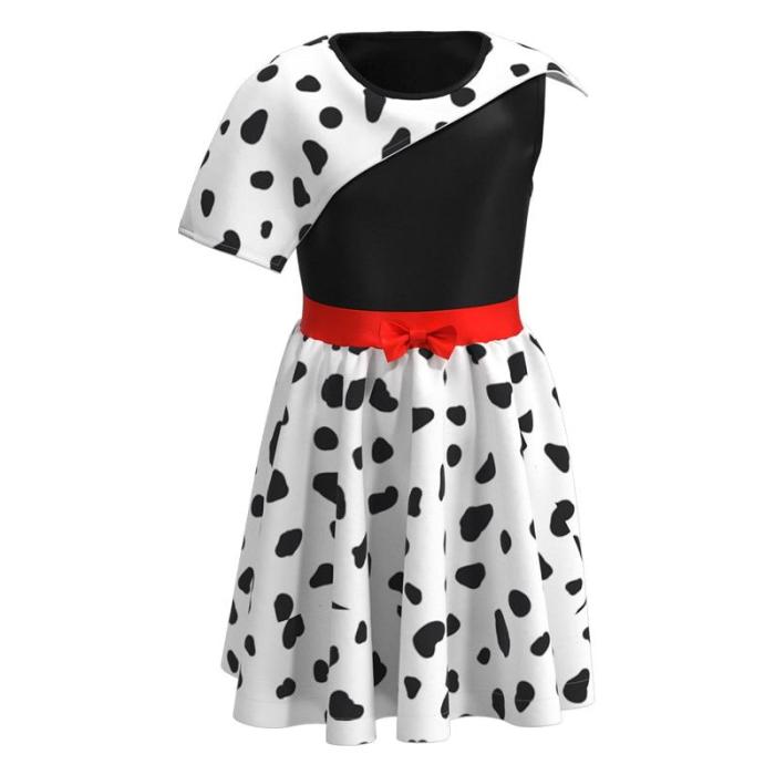 Cruella De Vil Costume Cosplay Kids One Hundred And One Dalmatians Character Dress Up Full Sets