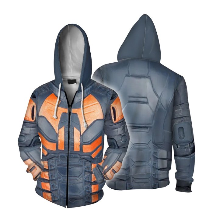 2 Pcs/Set The Suicide Squad Movie Blood Sport Cosplay Unisex 3D Printed Hoodie Sweatshirt Jacket With Zipper+Pant