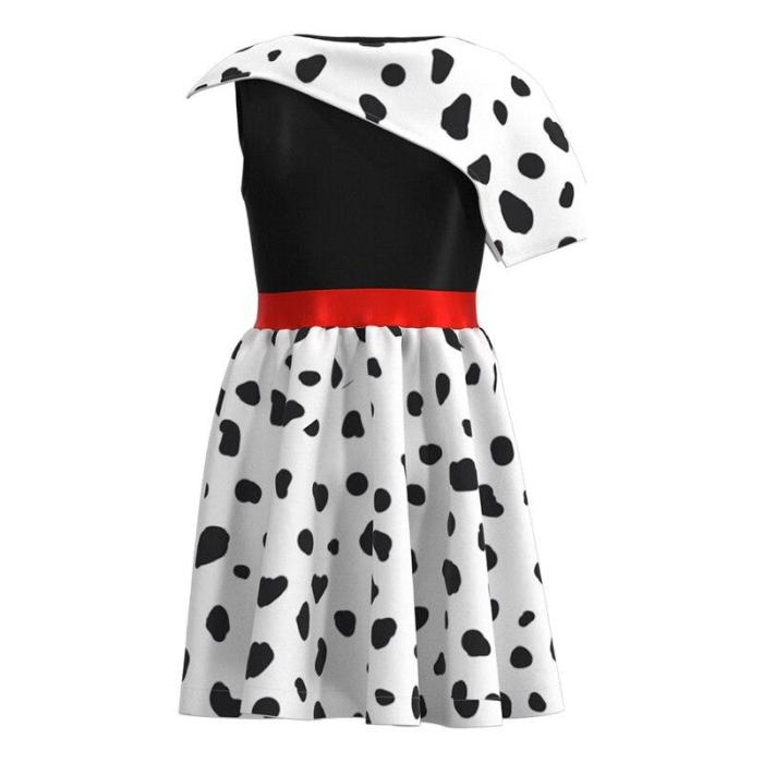 Cruella De Vil Costume Cosplay Kids One Hundred And One Dalmatians Character Dress Up Full Sets