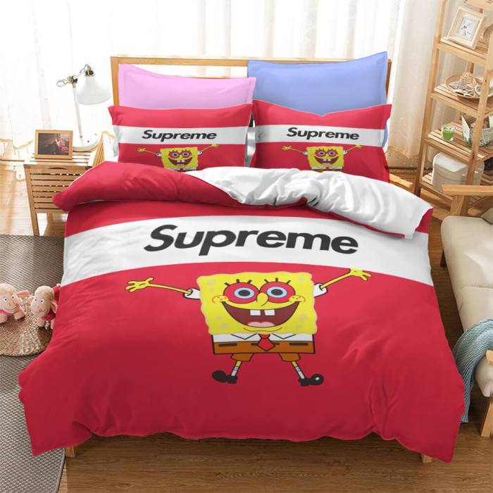 Cartoon Spongebob Squarepants Bedding Sets Duvet Covers Bed Sheets