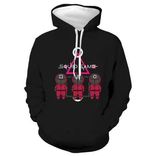 Squid Game Tv Round Six 3 Unisex 3D Printed Hoodie Pullover Sweatshirt