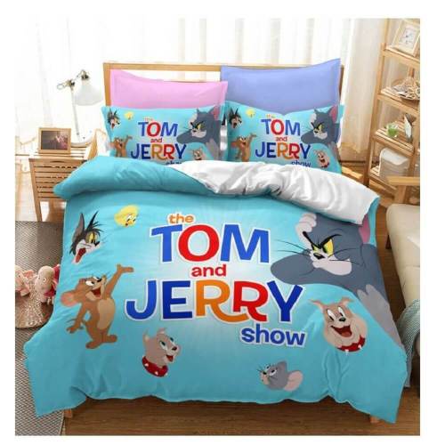 Tom And Jerry Cosplay Bedding Sets Duvet Covers Comforter Bed Sheets