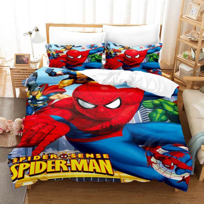 Venom Spider-Man Bedding Sets Quilt Duvet Covers Bed Sheets Home Decor