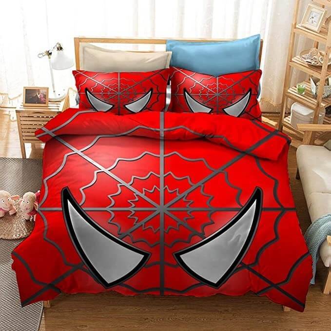 Marvel Spiderman Cosplay Bedding Set Duvet Covers Comforter Bed Sheets
