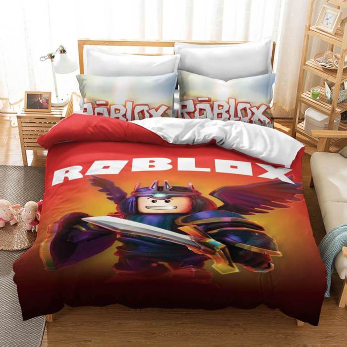 Game Roblox Cosplay Bedding Set Duvet Cover Bed Sheets Bedroom Decor