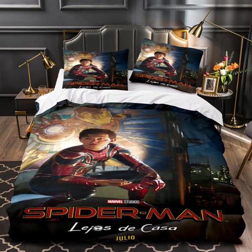 Marvel Spiderman Spider-Man Cosplay Bedding Set Duvet Covers Bed Sheets